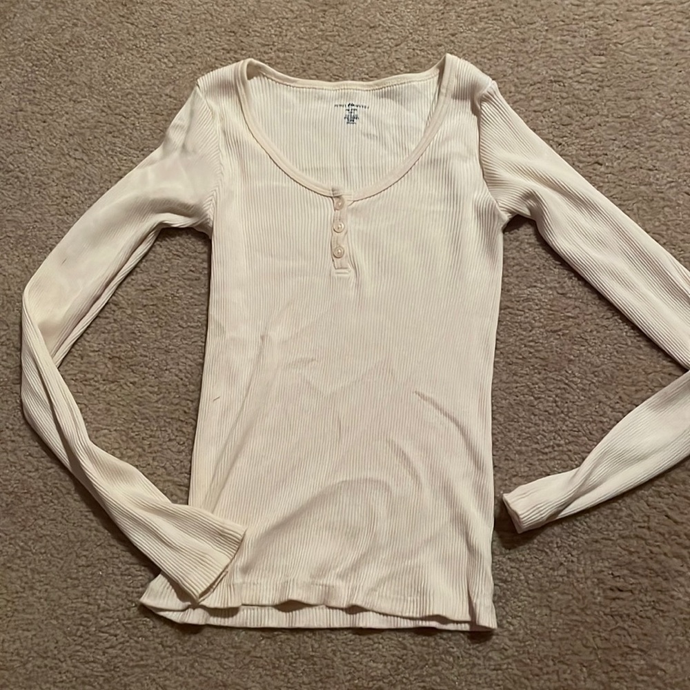 Cream brandy Melville long sleeve